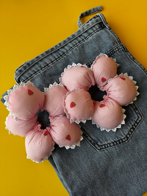 Flower Puffy Scrunchie - XL size