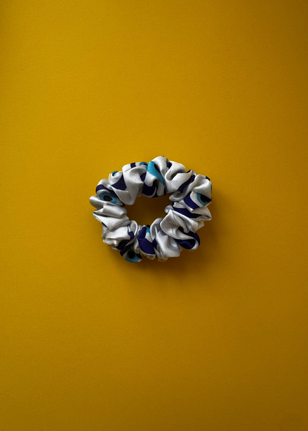 Evil Eye Skinny Premium Satin Scrunchie