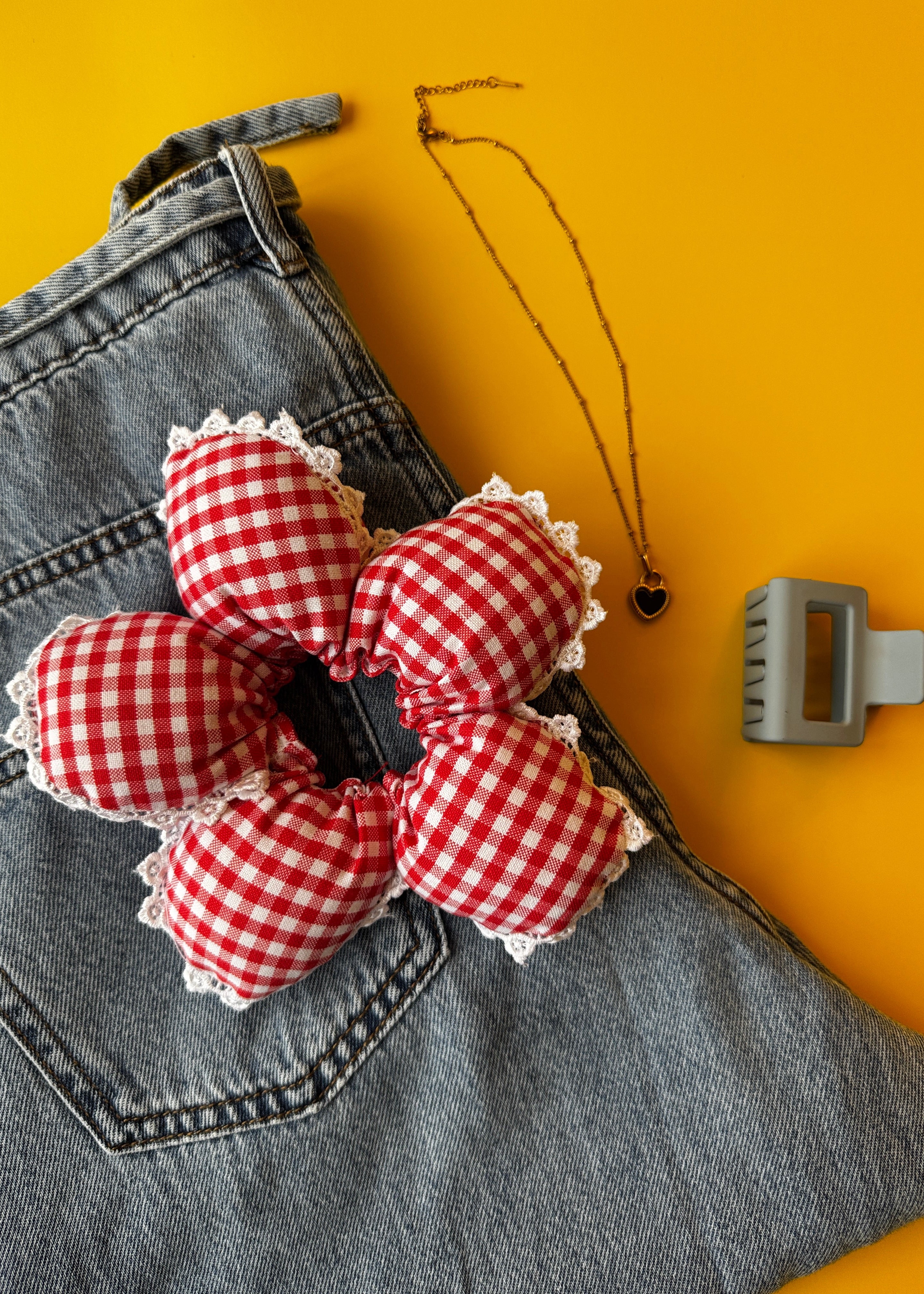 Puffy Flower Scrunchie - XL size
